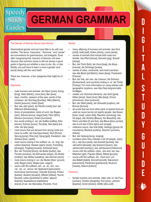 Title details for German Grammar by Speedy Publishing - Available